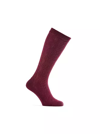 LUISE STEINER | Kniestrümpfe bordo | 